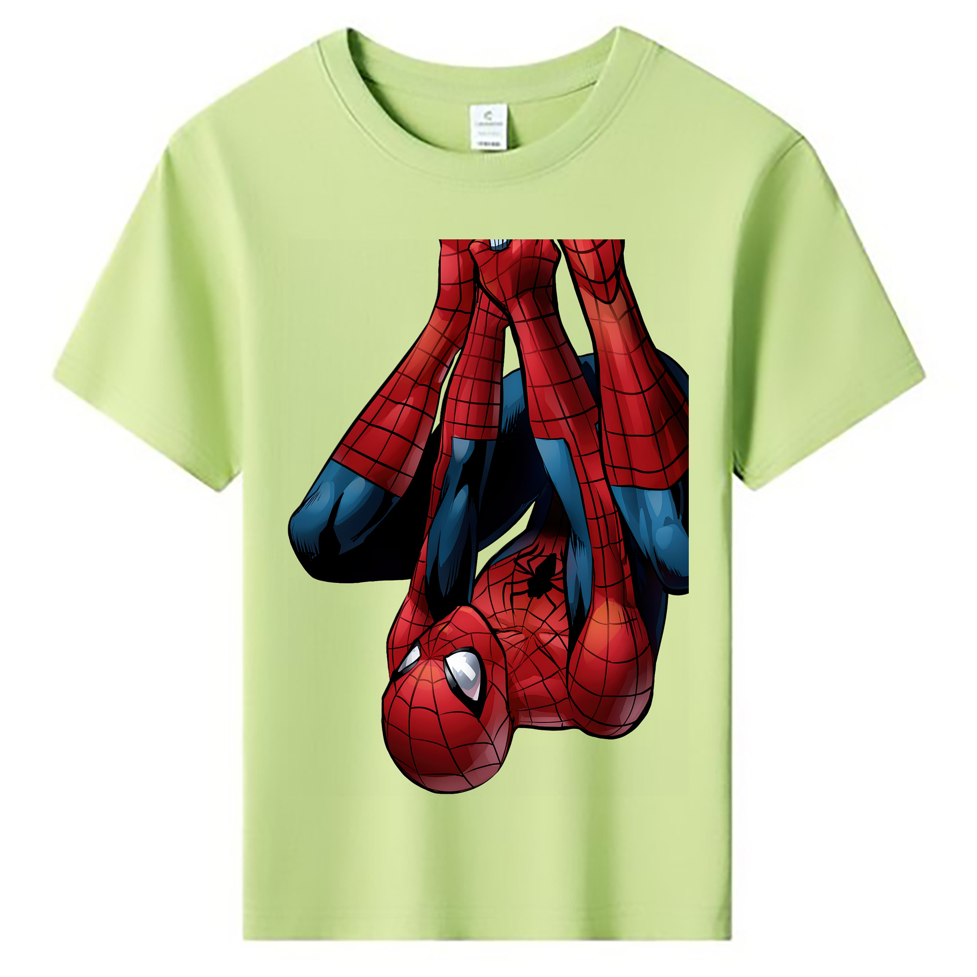 （画像用） Spider Man スパイダーマン 綿100％キッズTシャツ（フロントプリント）